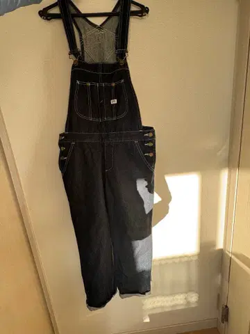 리 다크 데님 오버롤