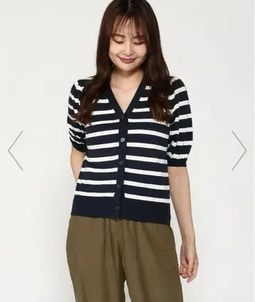 반팔 퍼프 슬리브 포에버 가디건