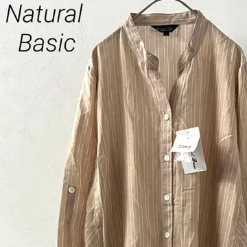 [택 포함 새상품] Natural Basic 롱 셔츠 원피스 스트라이프