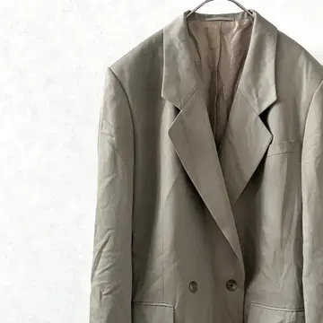 K.T KIYOKO TAKASE 테일러드 자켓 더블 버튼 울 혼방