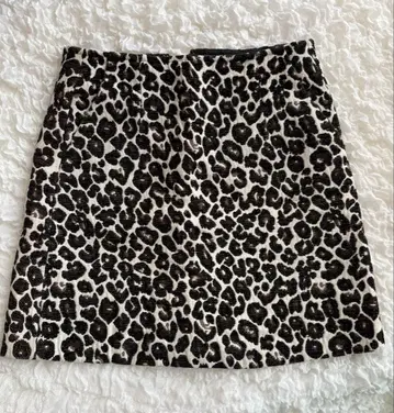 RAY BEAMS 레오파드 미니 스커트