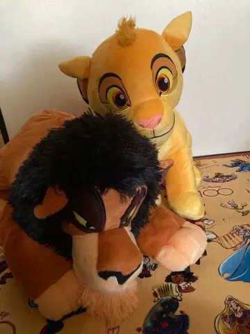 심바와 스카 BIG 봉제 인형 세트