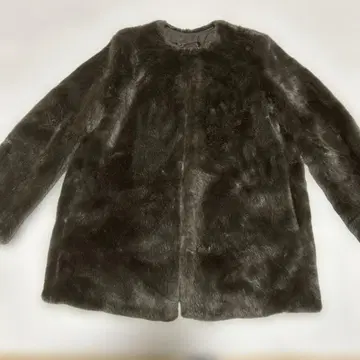 [ 새상품급 ] 23구 인조 모피 무스탕 자켓 40 ( L )