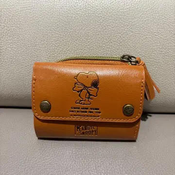 SNOOPY 3단 폴더형 지갑 브라운