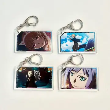 버진 펑크 트레이딩 장면 사진 아크릴 키링 4종 세트
