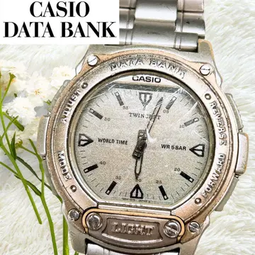 가동 카시오 데이터 뱅크 라이트 손목시계 y2k 00s 방수 ABX