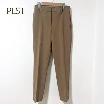 플라스테 센터 프레스 팬츠 오피스 캐주얼 브라운 (M) 슬랙스