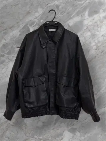 WEGO 블랙 가죽 자켓 M