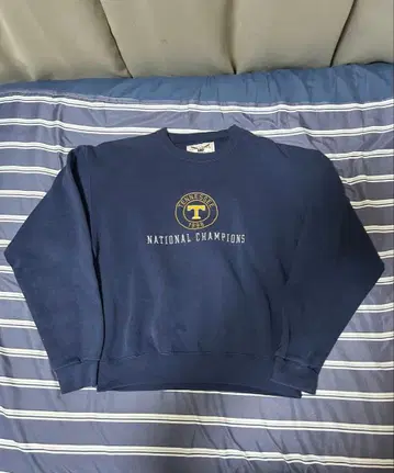 USA 제조 90년대 OARSMAN 구제 맨투맨 네이비