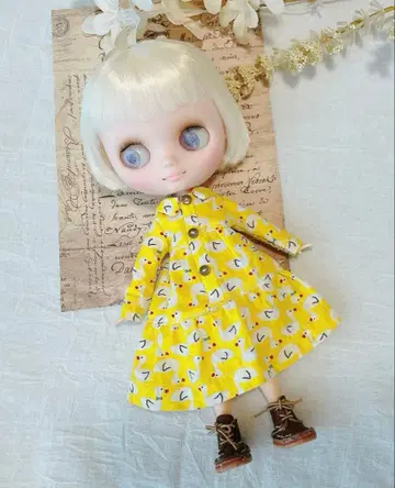 미디 브라이스 아이시돌 아웃핏 오리 패턴 셔츠 원피스