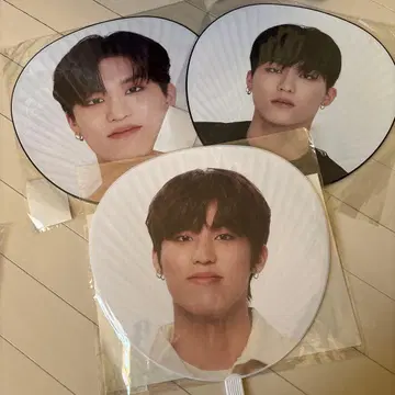 TREASURE 정우 부채 3세트 미개봉