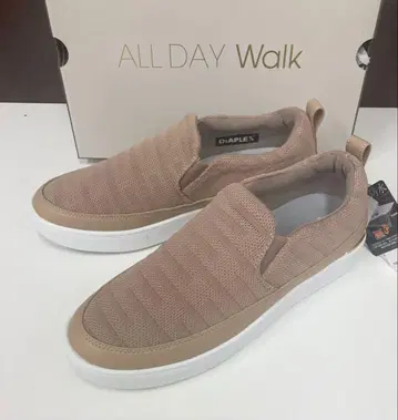 올데이워크 (24.5cm) 핑크 베이지 스니커즈 아킬레스