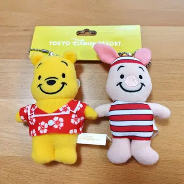 도쿄 디즈니 리조트 푸우 피글렛 키링 배지