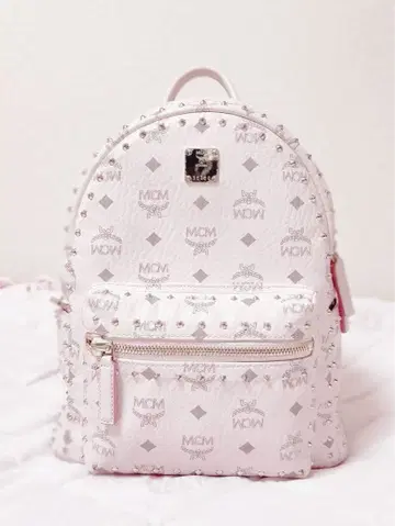 mcm 백팩 파우더 핑크 스몰 small s 사이즈
