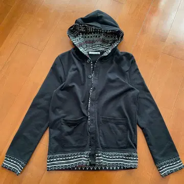 mindblow 후드 부착 블랙 가디건