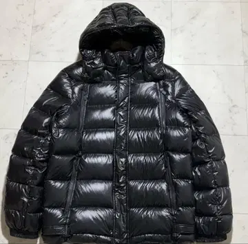 미사용 타트라스 다운 자켓 6 3XL 블랙 DIOMEDE 광택 후드