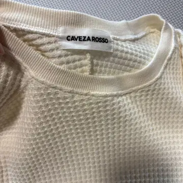 CAVEZA ROSSO 와플 롱T