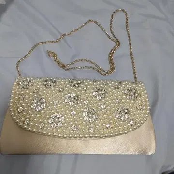 [ 새상품급 ] 펄과 크리스탈의 클러치백