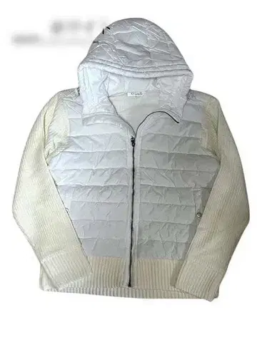 콤비니트 절개 블루종 화이트 L