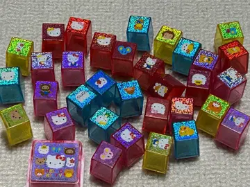 헬로키티 큐브형 스탬프 묶음 판매 헤이세이 레트로