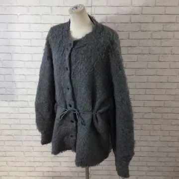 12.5 h64 카스타네 롱 샤기 코트 F 울