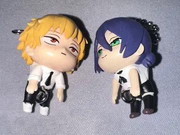 체인소 맨 가챠 집게로 집어 연결하는 마스코트 레제 덴지 세트