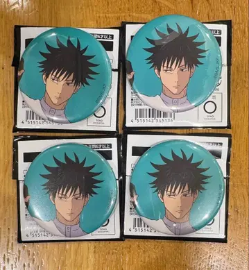 주술회전 애니메이션전 캔뱃지 후시구로 메구미 4개