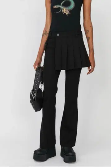 블랙 슬랙스 여성용