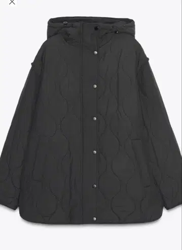 ZARA 퀼팅 자켓 후드 부착