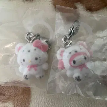산리오 메지루시 액세서리 후와후와 스노우 키티 마이멜로디