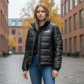 PUMA 블랙 다운 자켓