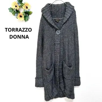 a4287 TORRAZZO DONNA 롱 가디건 긴팔 울