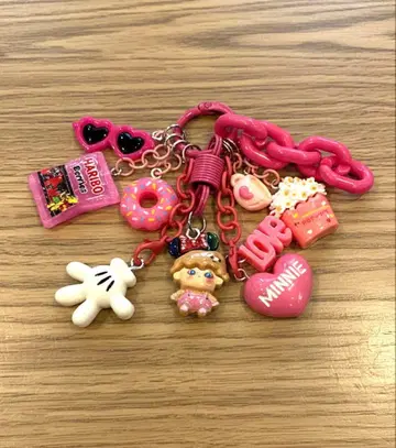 주렁주렁 키링 핑크 미니