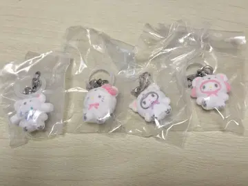 산리오 메지루시 액세서리 복슬복슬 스노우 4개 세트