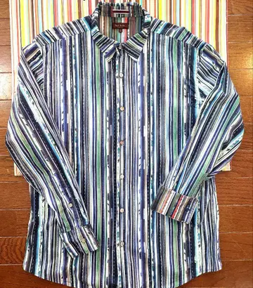 Paul Smith 멀티 스트라이프 긴팔 셔츠 L