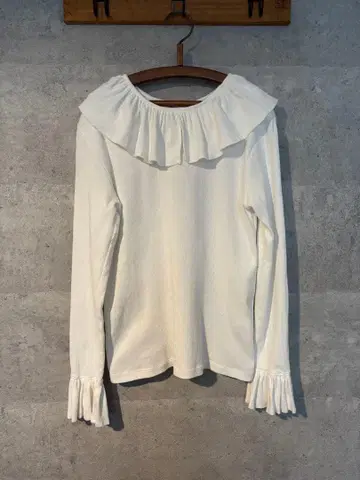 BEAMSBOY 러브 프릴 개더 롱 슬리브