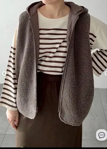 이번 시즌 SM2 리버서블 보아 베스트 모카 미사용 택 포함