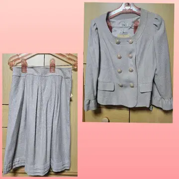 Aylesbury 더블 브레스트 자켓 스커트 세트