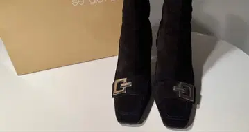 세르지오로시 블랙 스웨이드 롱 부츠 사이즈 35