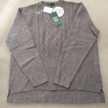 택 포함 새상품 DECOY 케이블 짜임 니트 스웨터 L 그레이