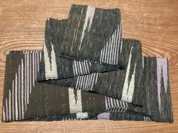 Os538 열직 반폭 오비 짙은 갈색