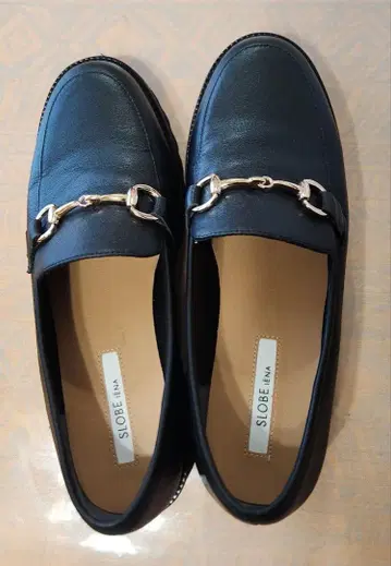 SLOBE IENA 블랙 비트 로퍼