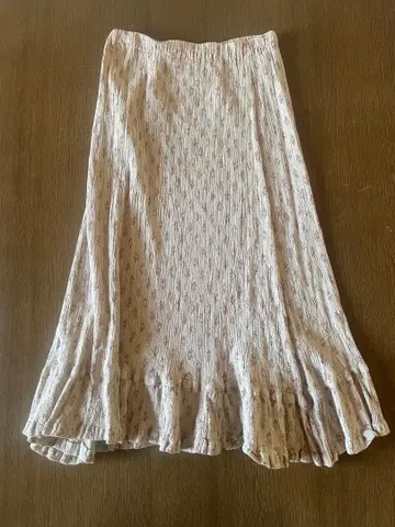 츠모리치사토 플레어 스커트 M 베이지 계열