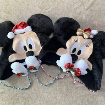디즈니 크리스마스 2025 미키 미니 팬캡 세트