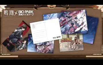 명조 천익 4세트 클리어 파일 엽서 x 2 캐릭터 카드