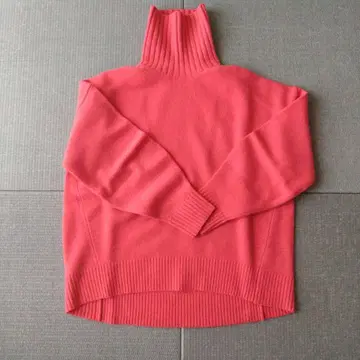 뷰티&유스 터틀넥 스웨터 핑크 프리