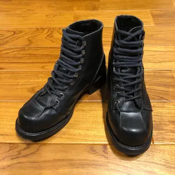 SPAIN SENDRA 빈티지 블랙 가죽 부츠 39