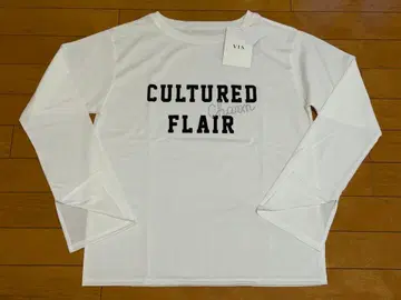 VIS 긴팔 T셔츠 화이트