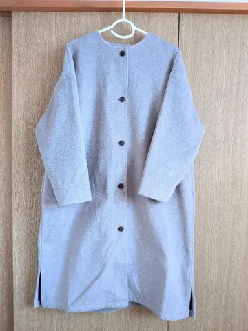 노카라 코트 버튼 포함