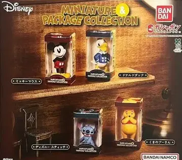 디즈니 MINIATUREPACKAGE COLLECTION 4체 컴플리트
